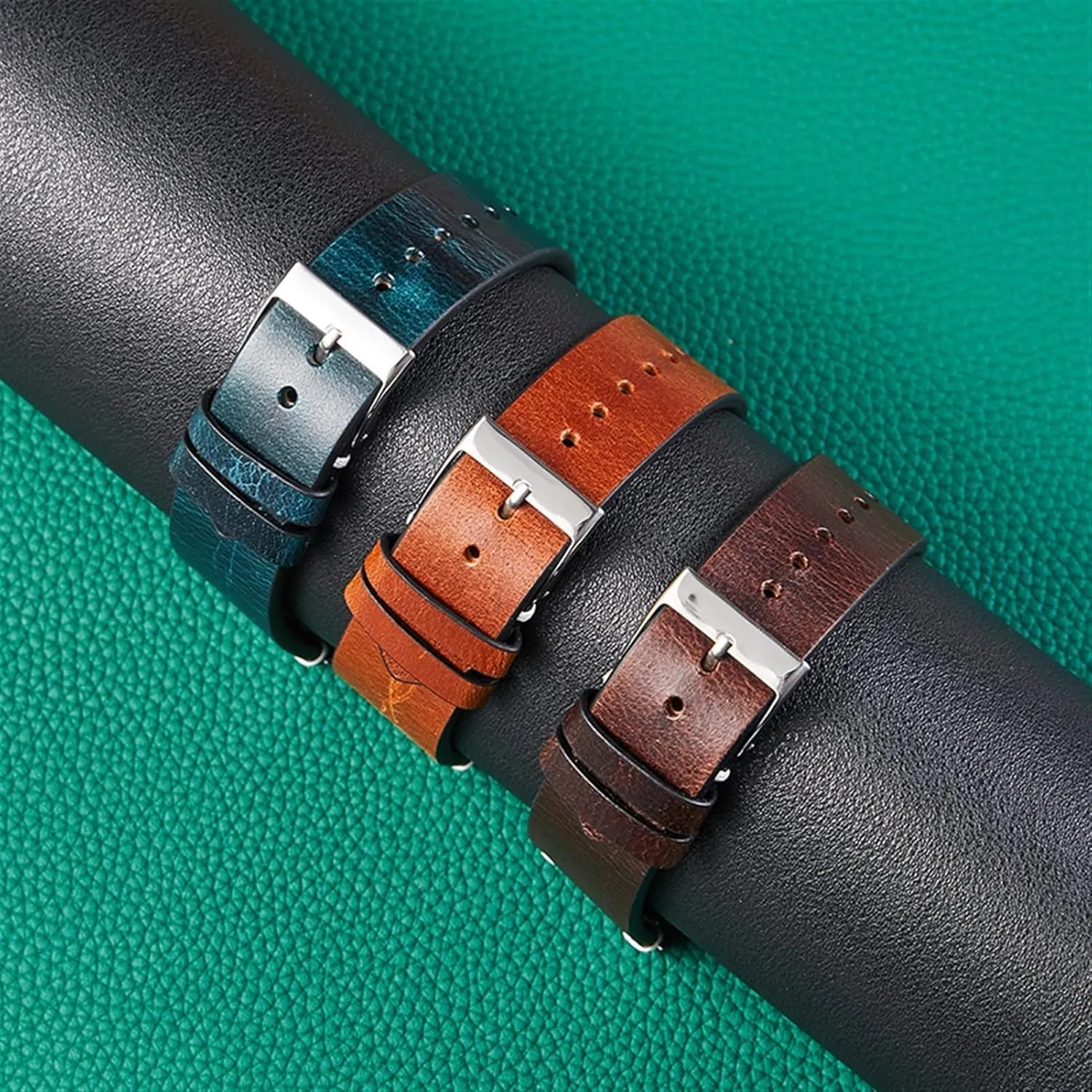 Genuine leather strap For Rox Classic watchband Italian vintage oil wax watch band 20mm 22mm quick release bracelet