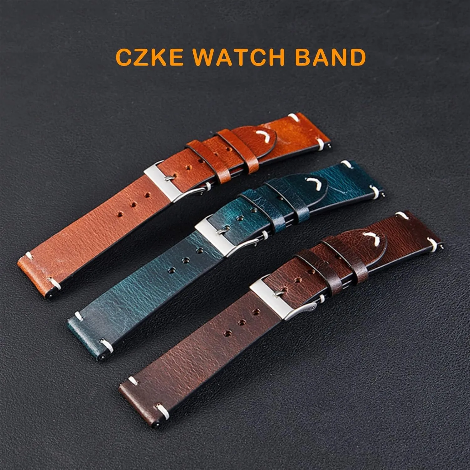 Genuine leather strap For Rox Classic watchband Italian vintage oil wax watch band 20mm 22mm quick release bracelet