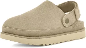 Genuine Suede Adjustable Platform Clogs with Strap Comfy Memory Foam Arch Support Mule Goldenstar Clogs Women Indoor Outdoor