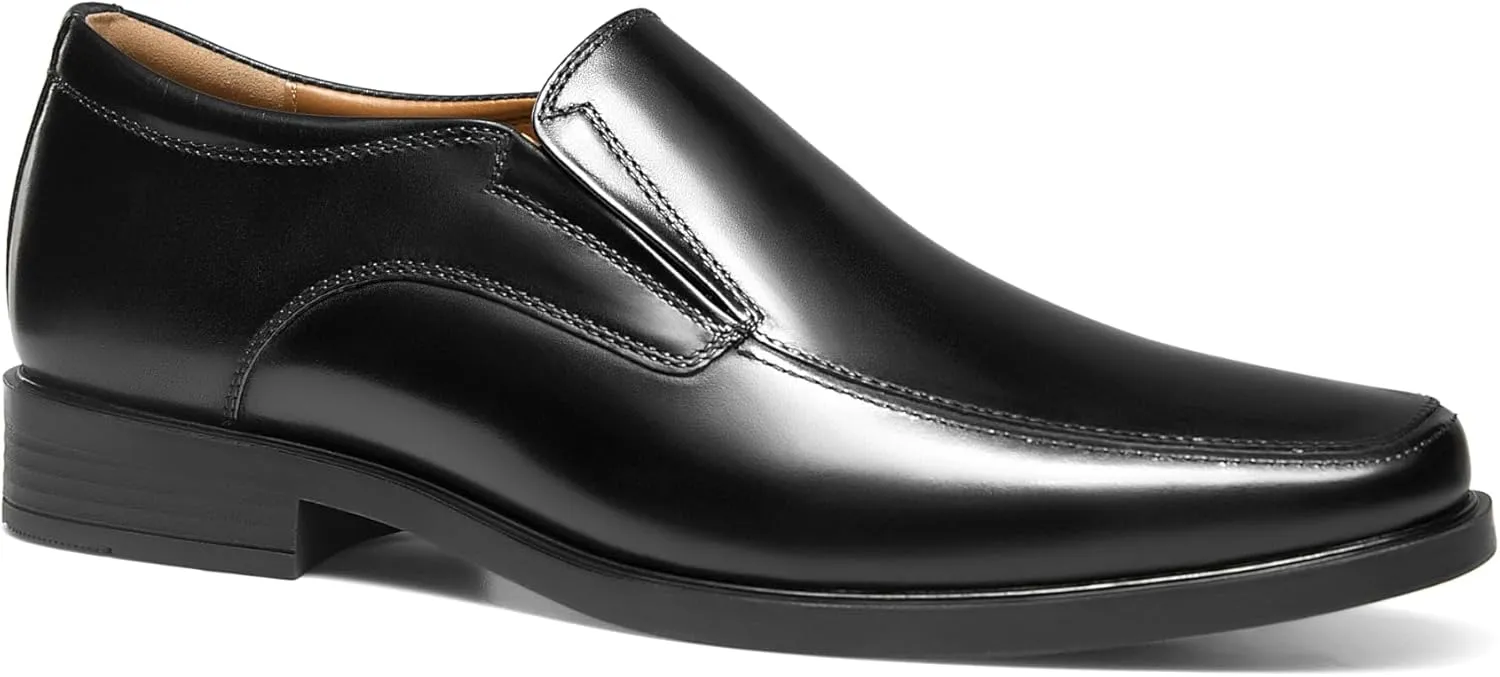 GIFENNSE Mens Loafers Leather Slip-on Dress Shoes