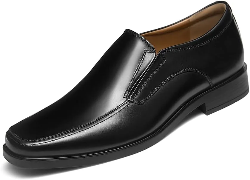 GIFENNSE Mens Loafers Leather Slip-on Dress Shoes