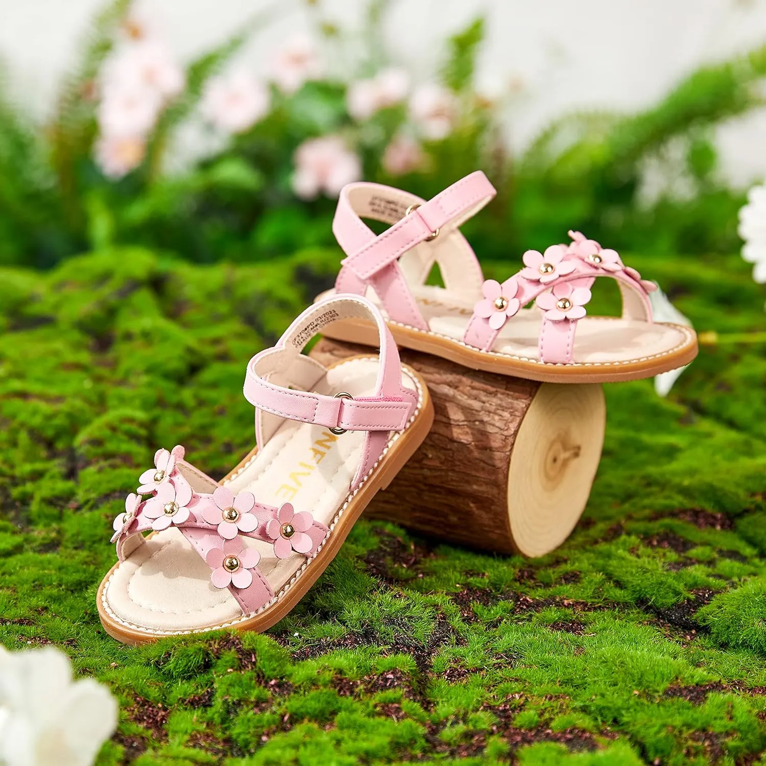 GINFIVE Toddler Girls Sandals Little Girls Kids Summer Shoes Toddler Sandals