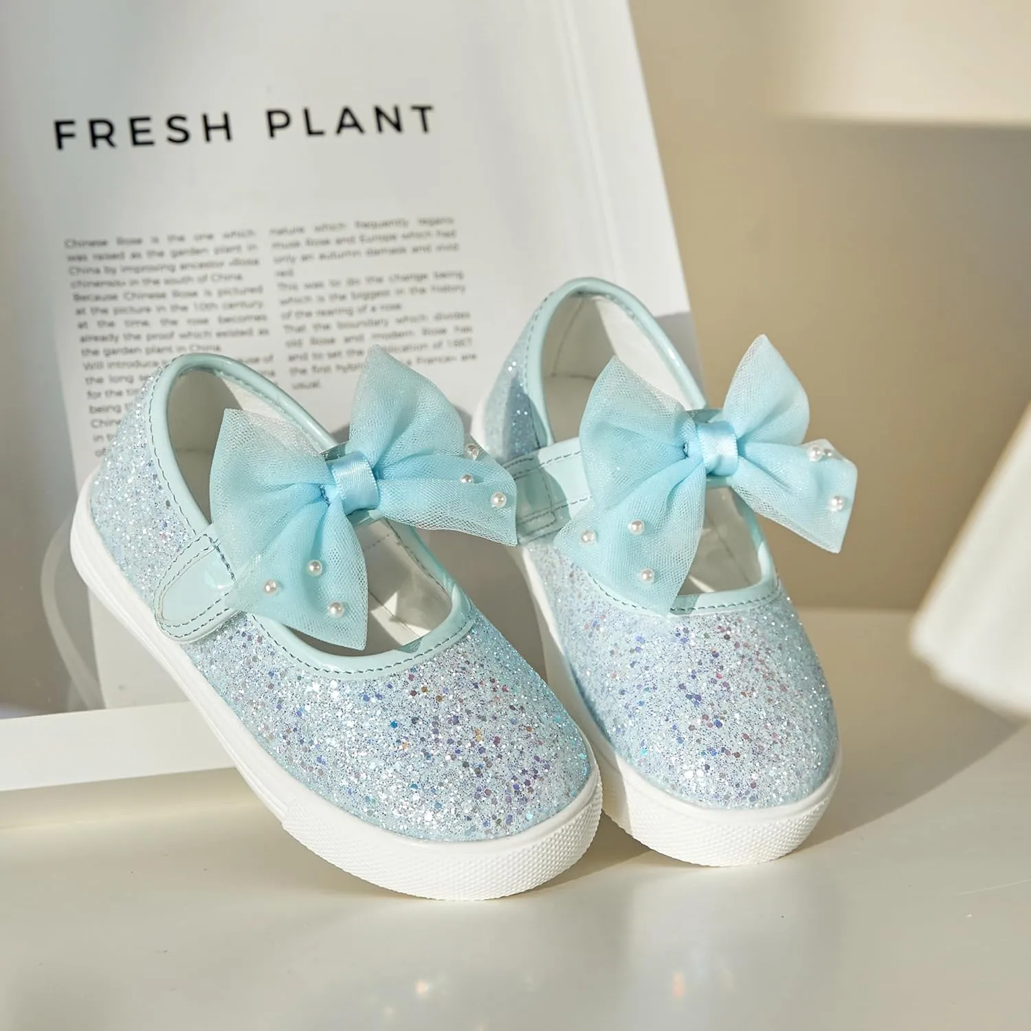 GINFIVE Toddler Girls Sneakers Little Girls Slip On Shoes School Sneakers Toddler