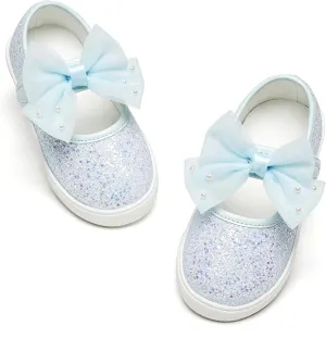 GINFIVE Toddler Girls Sneakers Little Girls Slip On Shoes School Sneakers Toddler