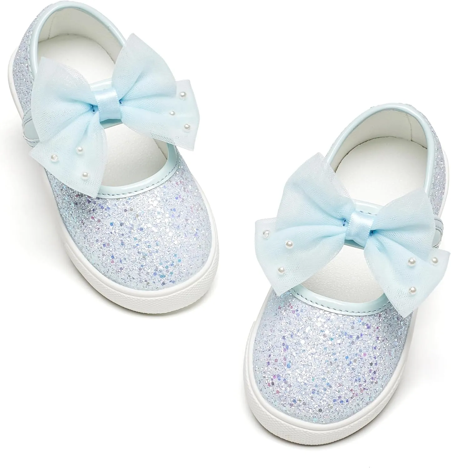 GINFIVE Toddler Girls Sneakers Little Girls Slip On Shoes School Sneakers Toddler