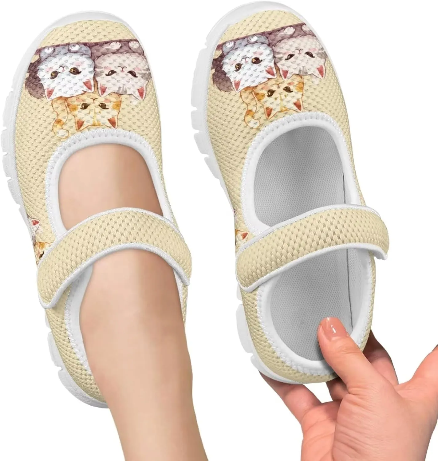 Girls Mary Jane Shoes Breathable Comfort Casual Sneaker School Wedding Party Shoes Ballet Flat