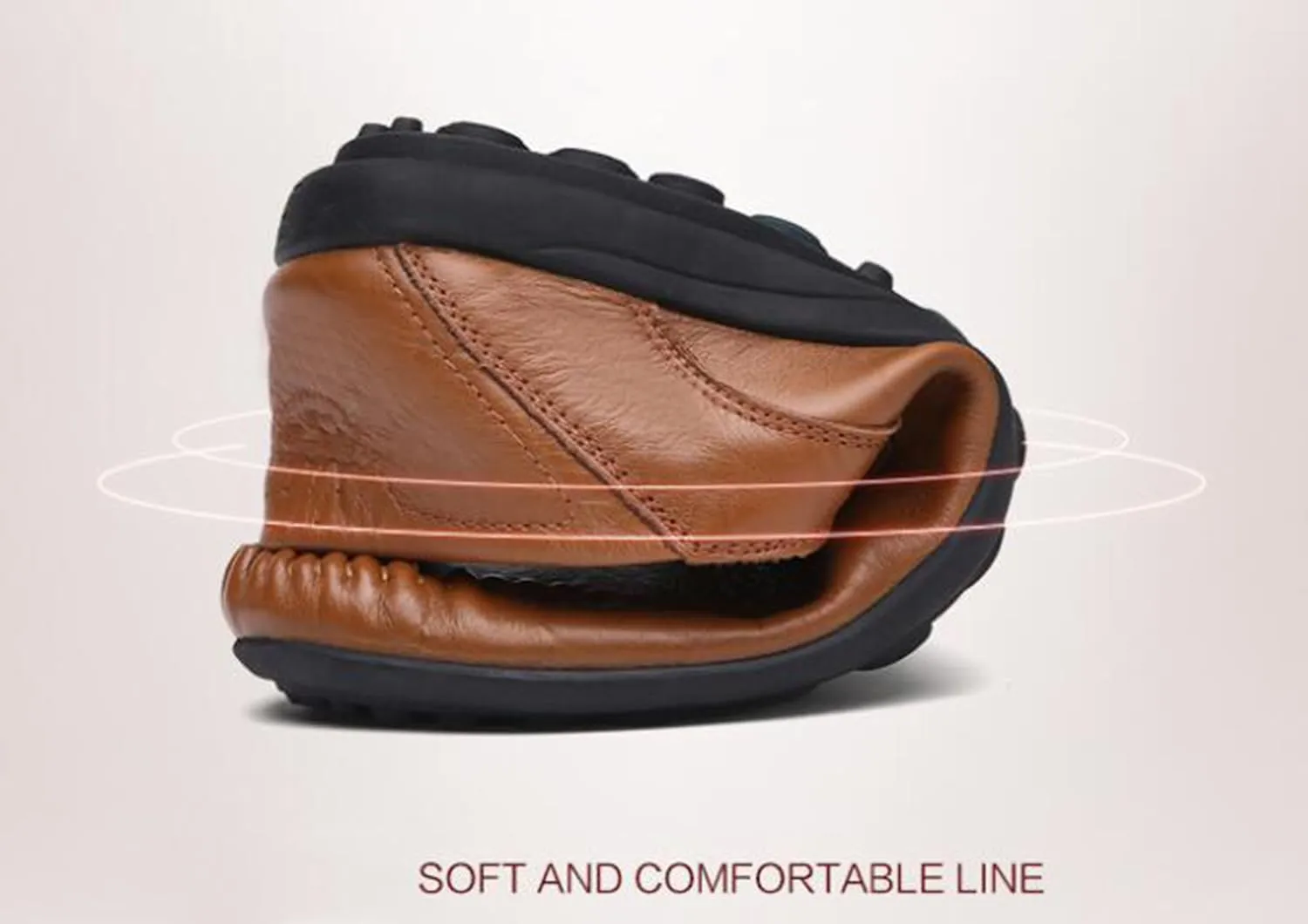 Go Tour Men's Premium Genuine Leather Casual Slip on Loafers Breathable Driving Shoes Fashion Slipper