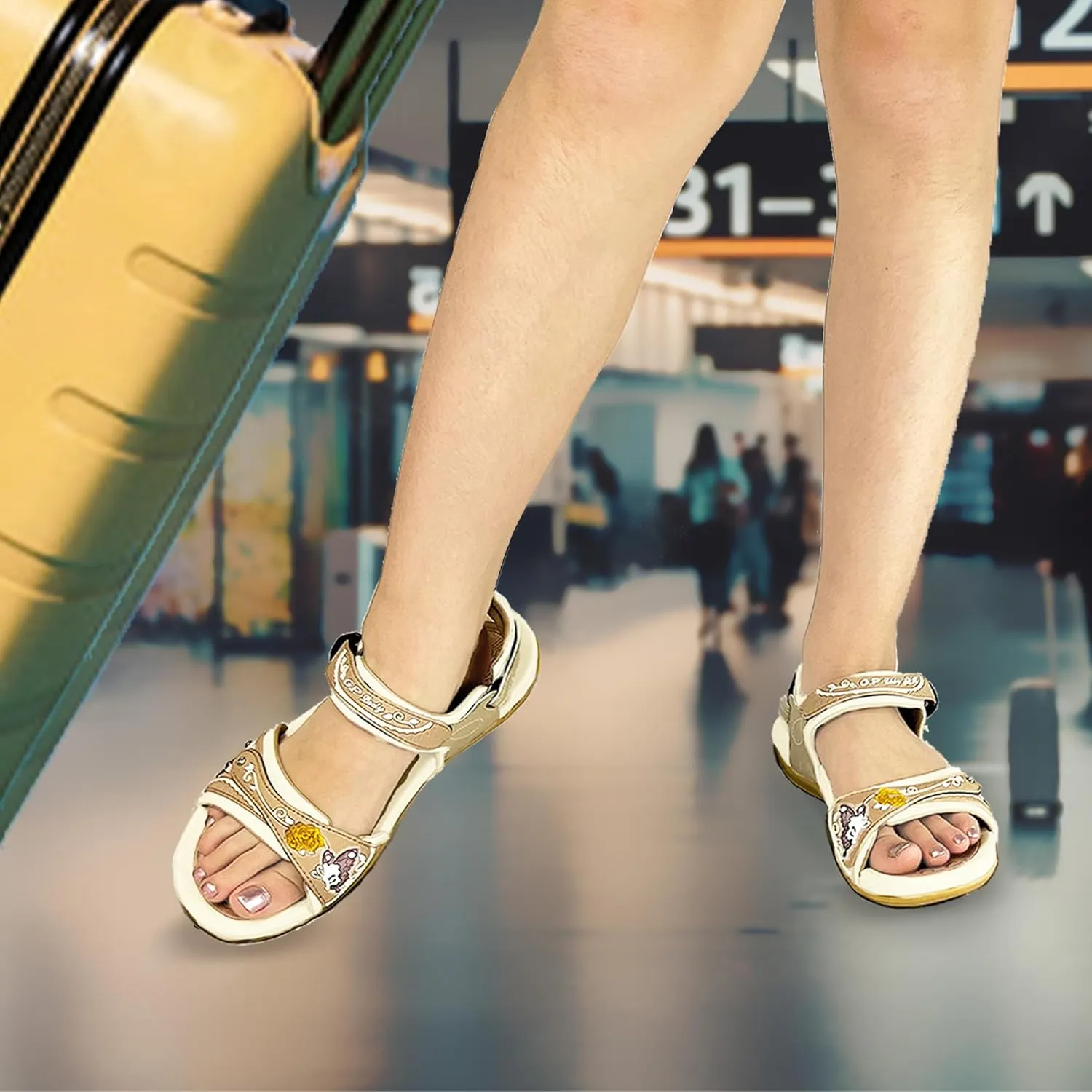 Gold Pigeon Shoes |SIGNATURE| Easy Snap Lock Comfort Ergonomic Walking Sandals for Women