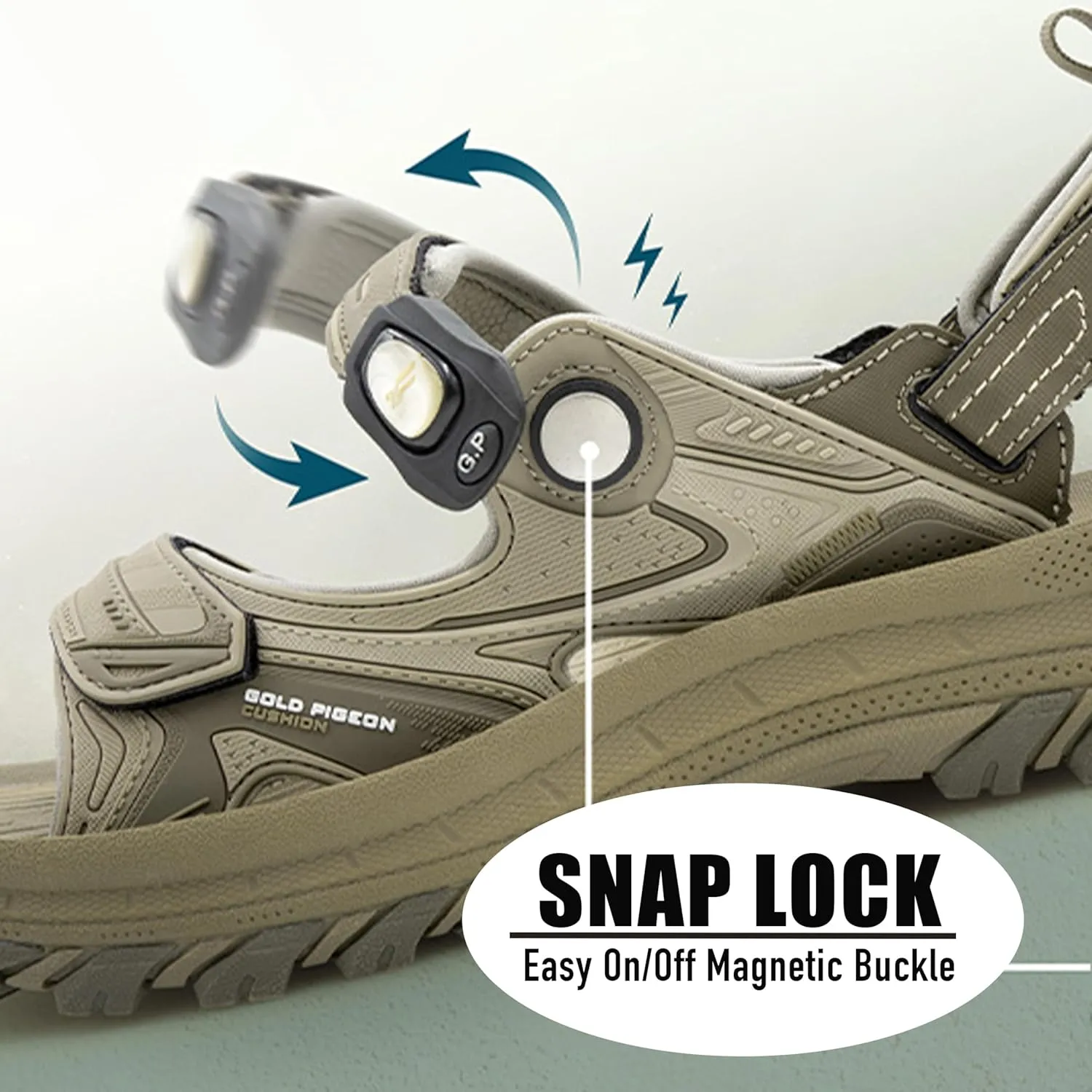 Gold Pigeon Shoes |SIGNATURE| Easy Snap Lock Comfort Ergonomic Walking Sandals for Women