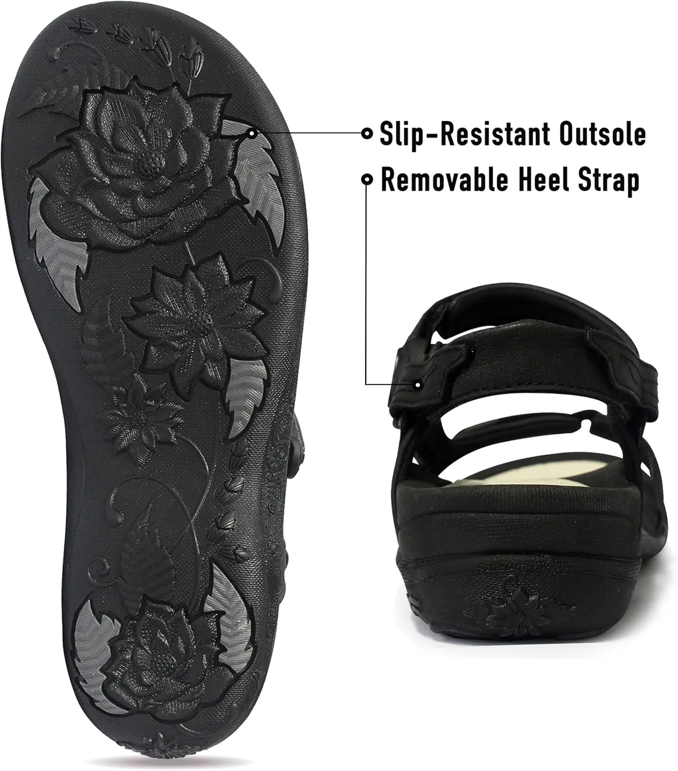 Gold Pigeon Shoes |SIGNATURE| Easy Snap Lock Comfort Ergonomic Walking Sandals for Women