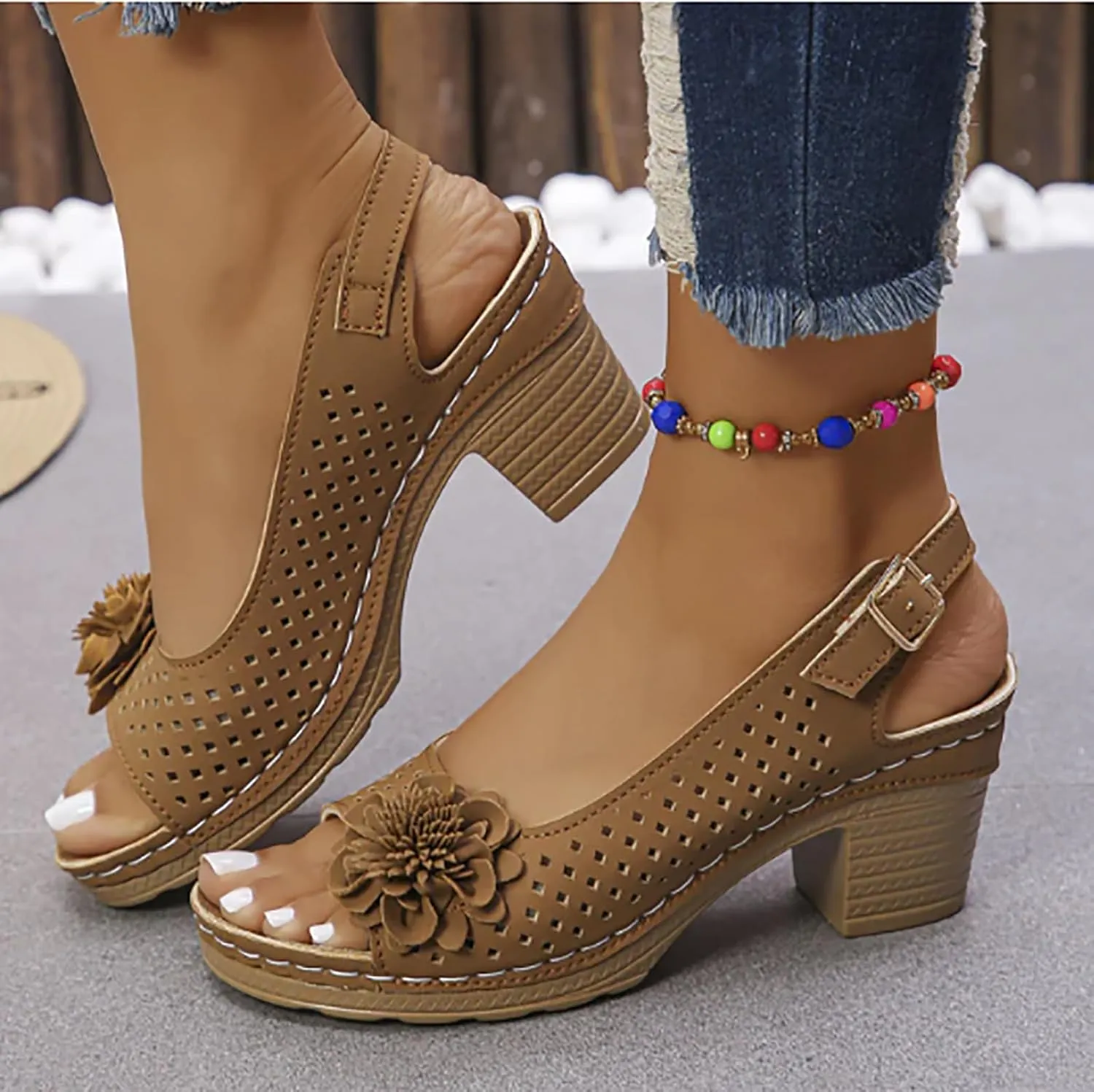 Graddi Archcare Sandals, Graddi Arch Relief Women's Square Heel Buckle Wide Sandals 2025