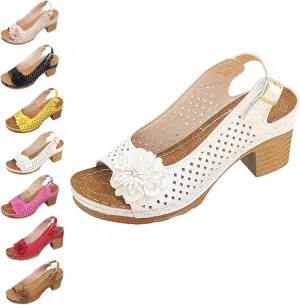 Graddi Archcare Sandals, Graddi Arch Relief Women's Square Heel Buckle Wide Sandals 2025