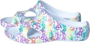 GreaterGood Positively Inspired Slide Sandals Ultra Lightweight Cushioned EVA Soles Easy Slip On Durable Quick Dry Beach Sandal