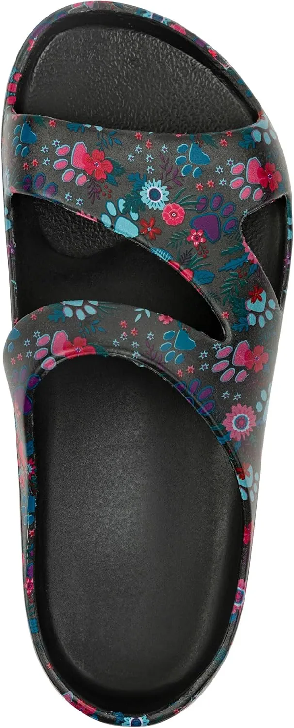 GreaterGood Positively Inspired Slide Sandals Ultra Lightweight Cushioned EVA Soles Easy Slip On Durable Quick Dry Beach Sandal