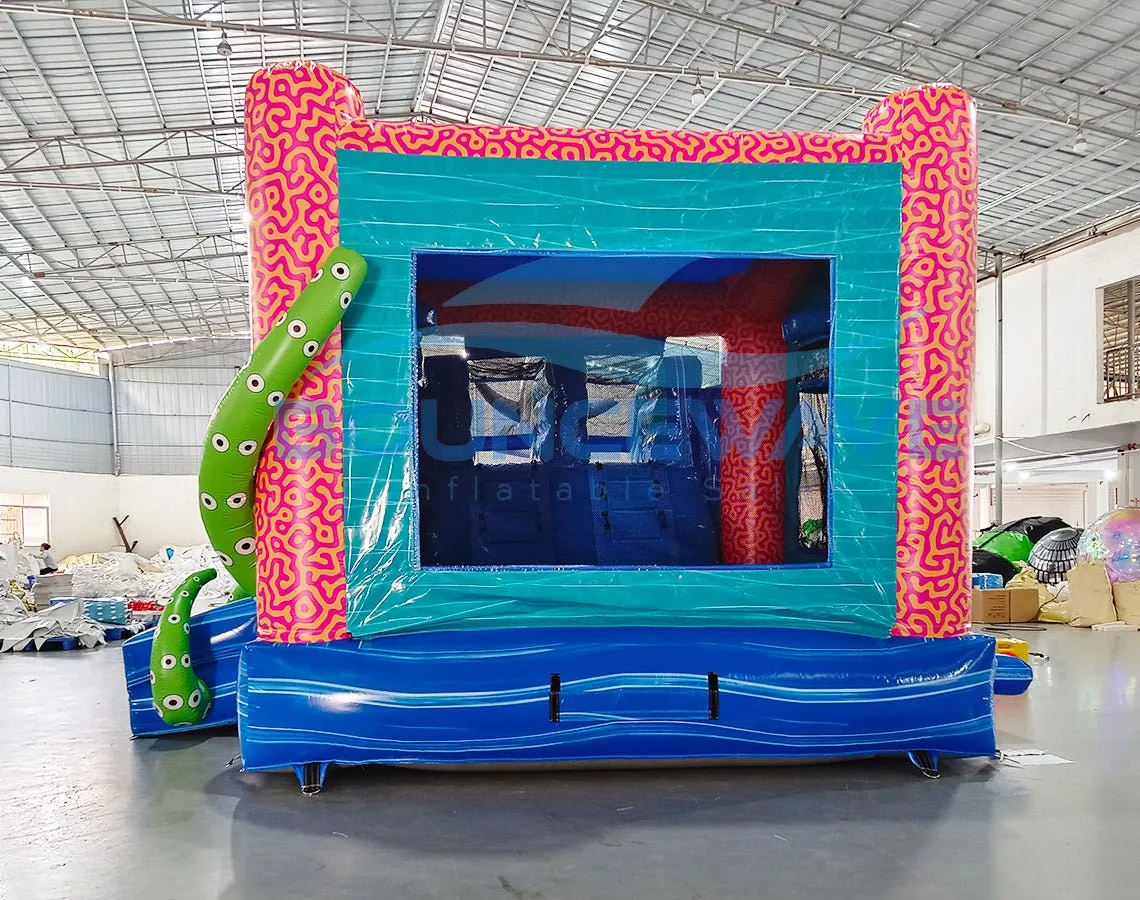 Hammerhead Reef Dual Lane Bounce House with Slide (Wet/Dry)