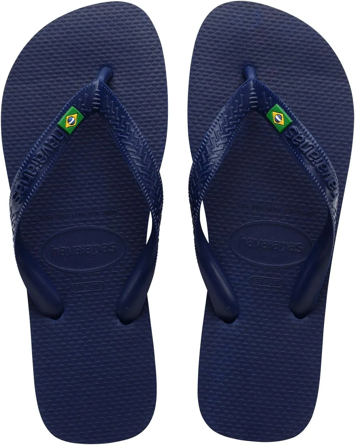 Havaianas Men's Brazil Sandal Navy Blue Flip Flop