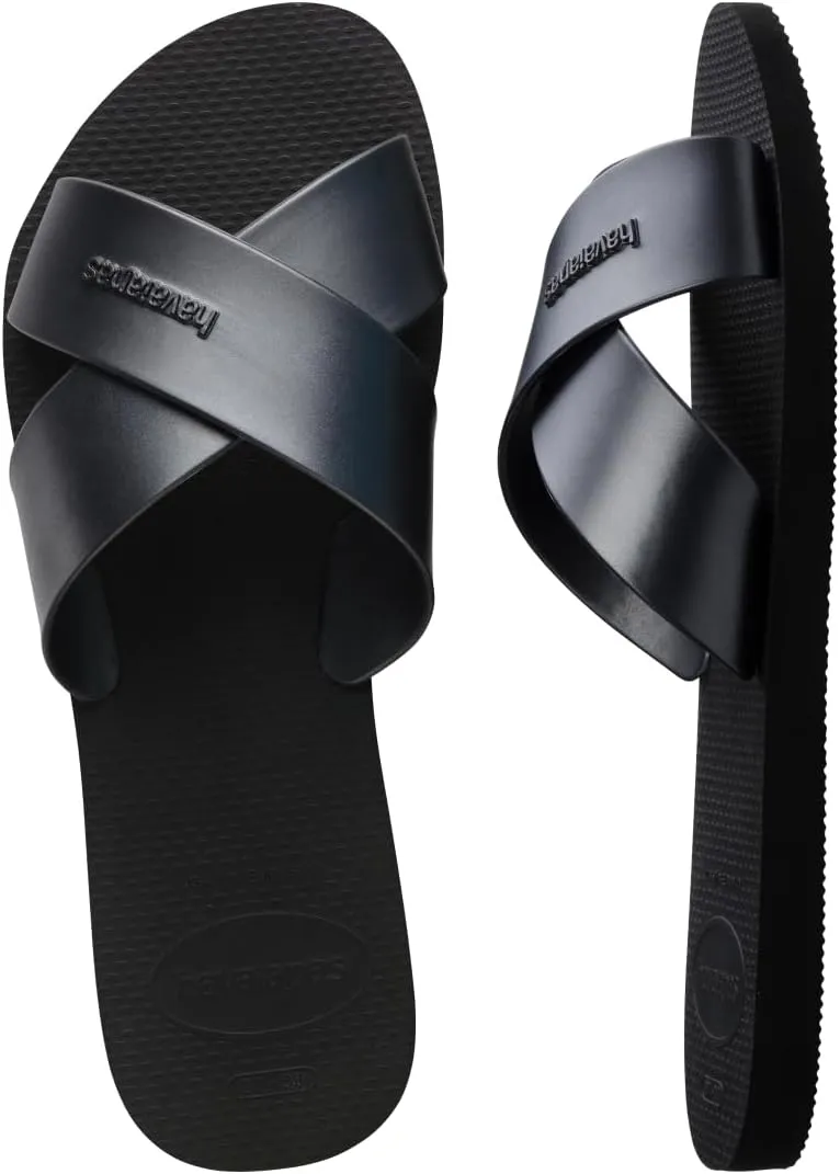 havaianas Women's Aqua Metallic Sandal Black Flip-Flop