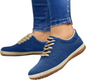 Hbeylia Women's Fashion Sneaker Booties Suede Lace Up Low Top Walking Shoes Comfortable Chunky Bottom Heels Round Toe Flat Short Sports Shoes For Women Men Ladies