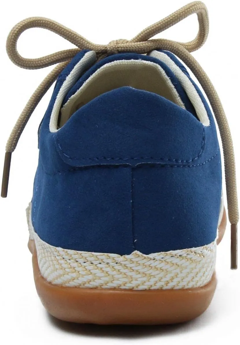 Hbeylia Women's Fashion Sneaker Booties Suede Lace Up Low Top Walking Shoes Comfortable Chunky Bottom Heels Round Toe Flat Short Sports Shoes For Women Men Ladies