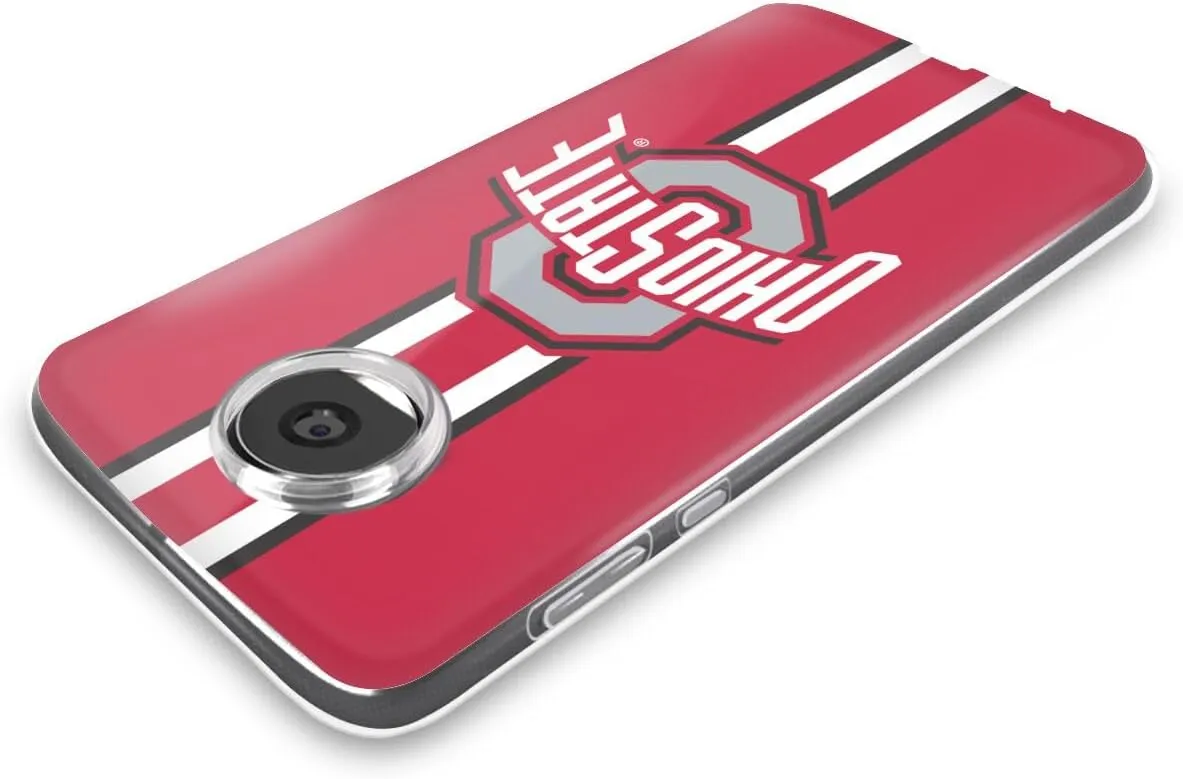 Head Case Designs Officially Licensed Ohio State University Stripes Logo Soft Gel Case Compatible with Motorola Moto Edge 30 Fusion