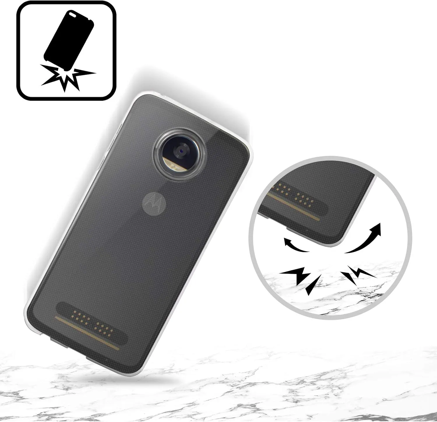 Head Case Designs Officially Licensed Ohio State University Stripes Logo Soft Gel Case Compatible with Motorola Moto Edge 30 Fusion