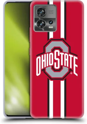 Head Case Designs Officially Licensed Ohio State University Stripes Logo Soft Gel Case Compatible with Motorola Moto Edge 30 Fusion