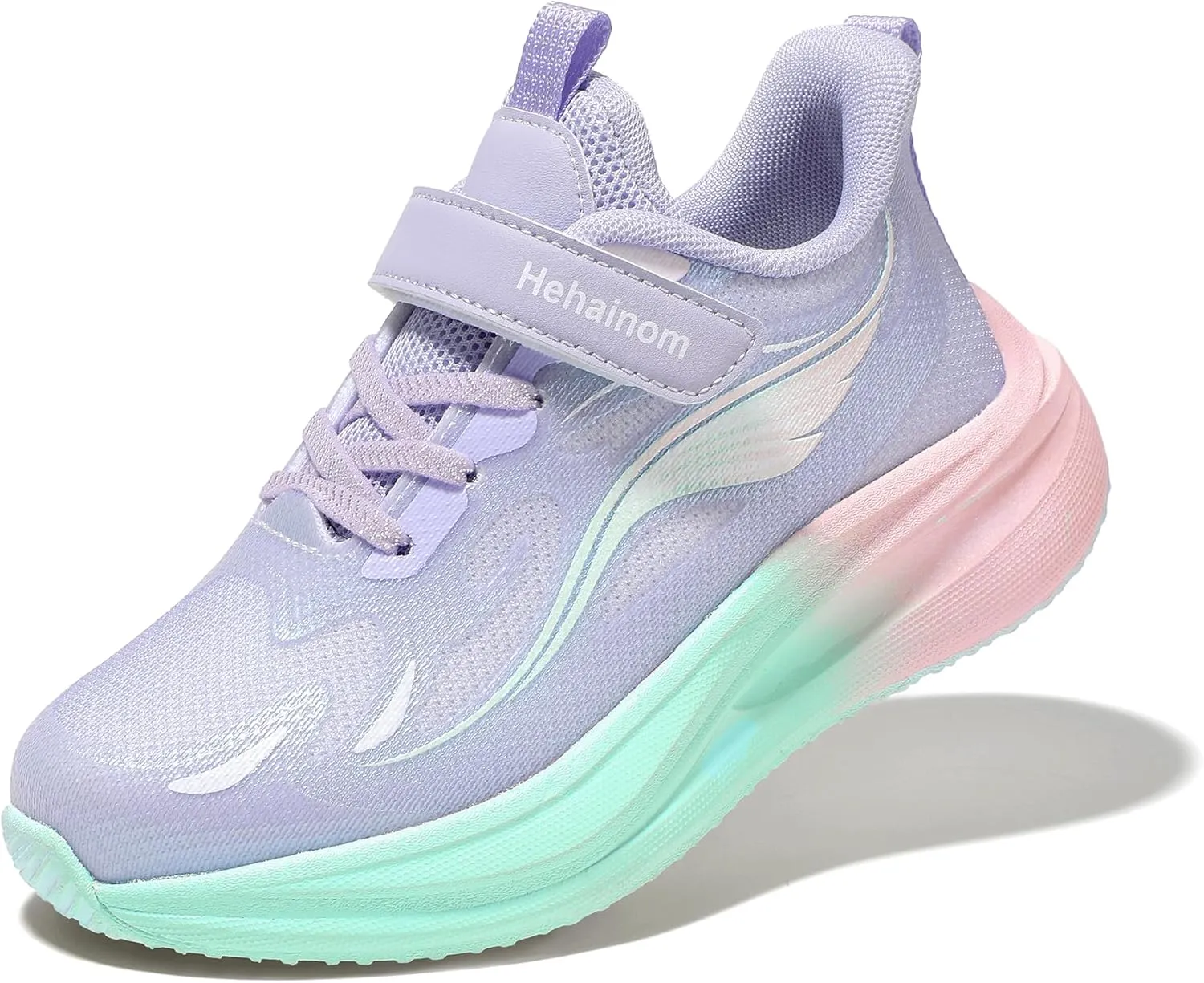 Hehainom Girls Kids Sneaker Boys Girls Running Tennis Shoes Sparkle Lightweight Breathable Sport Athletic Girls Shoes