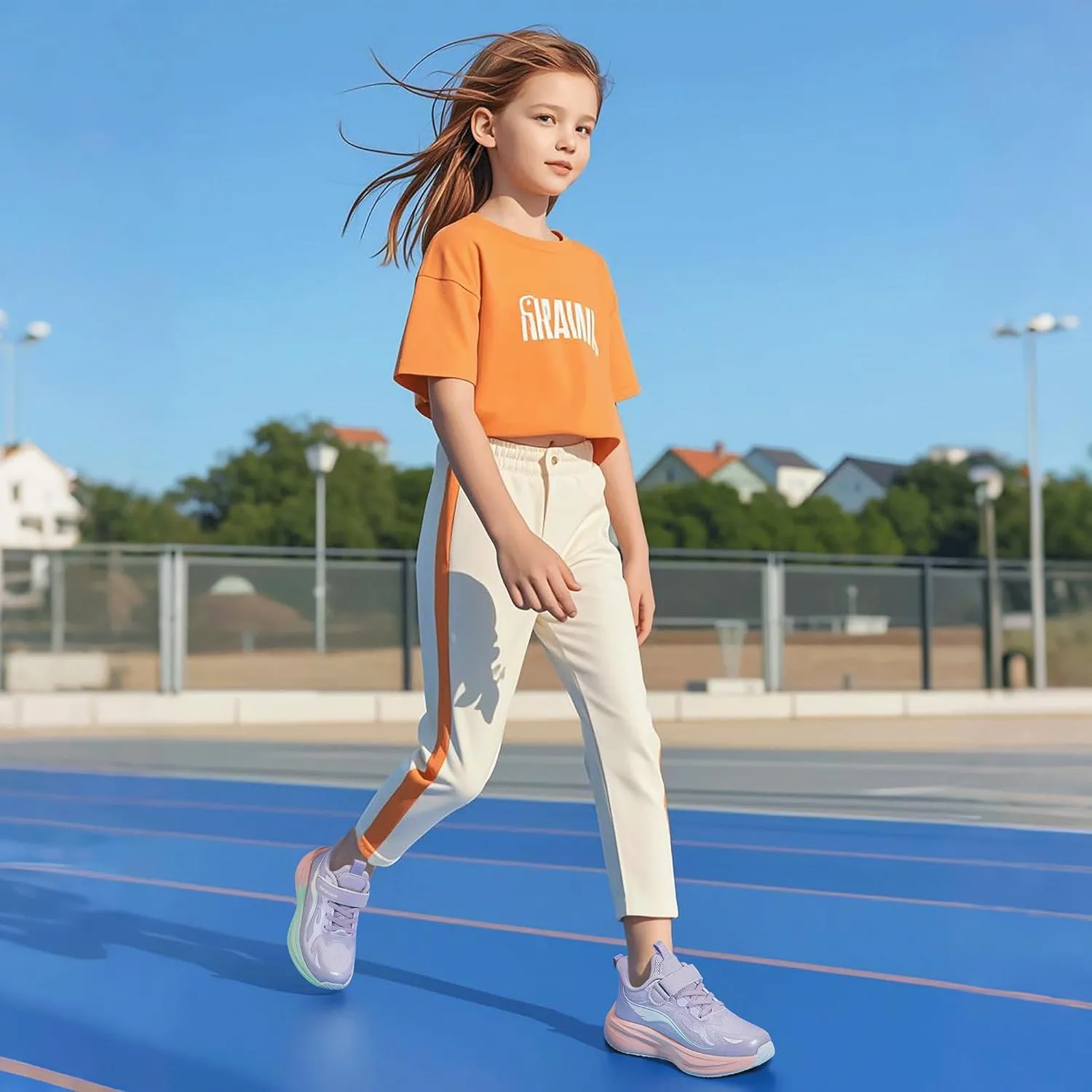 Hehainom Girls Kids Sneaker Boys Girls Running Tennis Shoes Sparkle Lightweight Breathable Sport Athletic Girls Shoes
