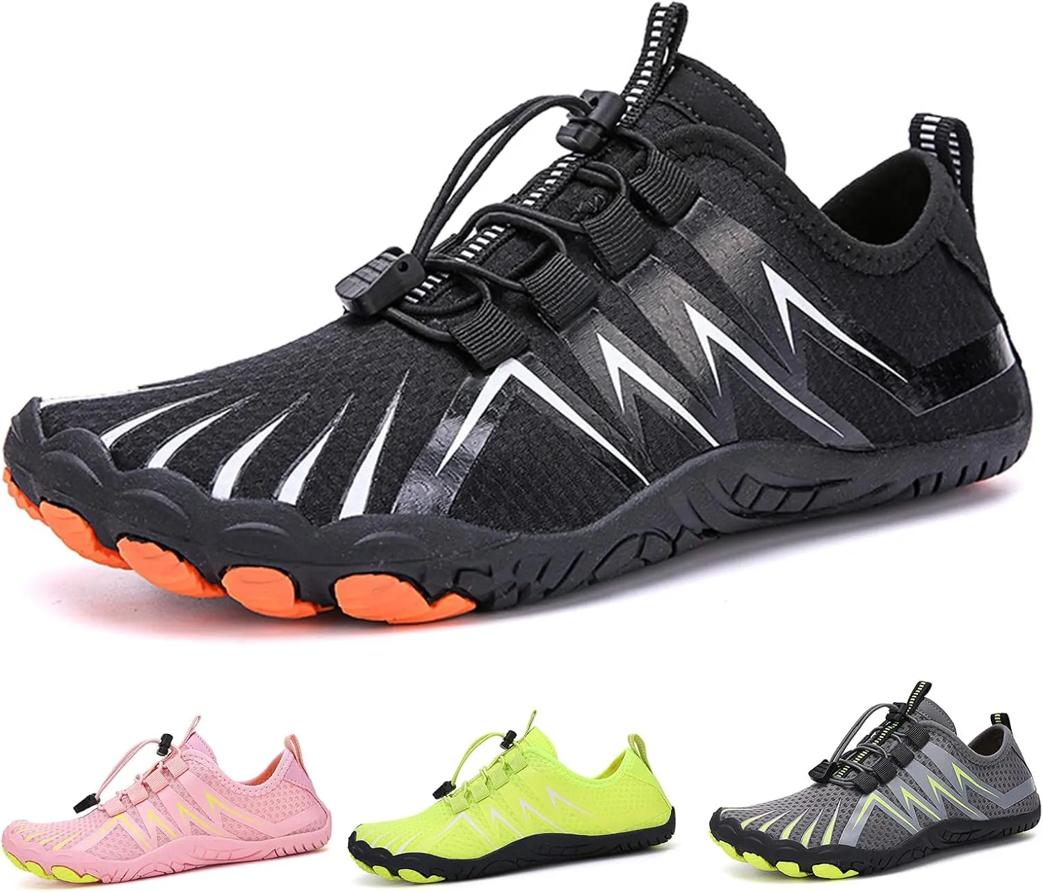 Hike Barefoot Shoes Womens Mens Pro Barefoot Shoes Breathable & Non-Slip Athletic Footwear Wide Toe Water Shoe Walking Barefoot Sneakers Unisex Running, Hiking and Daily Wear