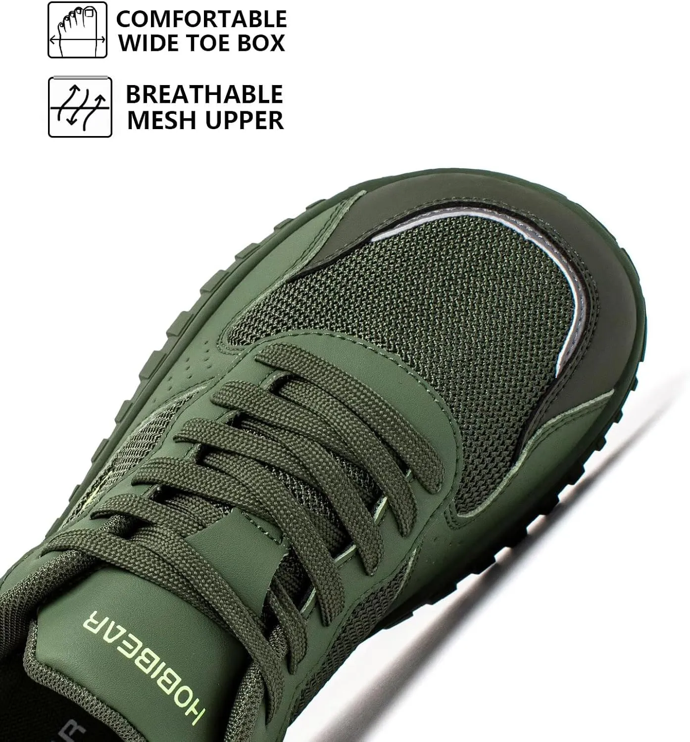 HOBIBEAR Womens Barefoot Shoes | Wide Toe Box | Comfortable Trail Running Sneaker