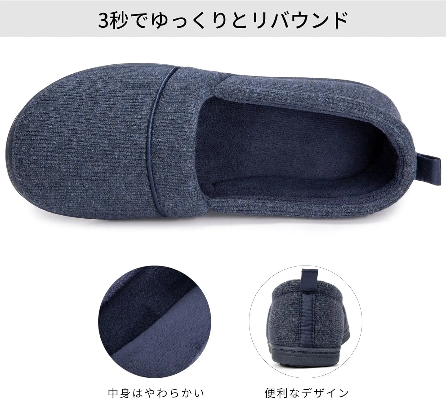 HomeTop Women's Comfy Loafer Slippers Lightweight Memory Foam Non-slip Indoor House Shoes