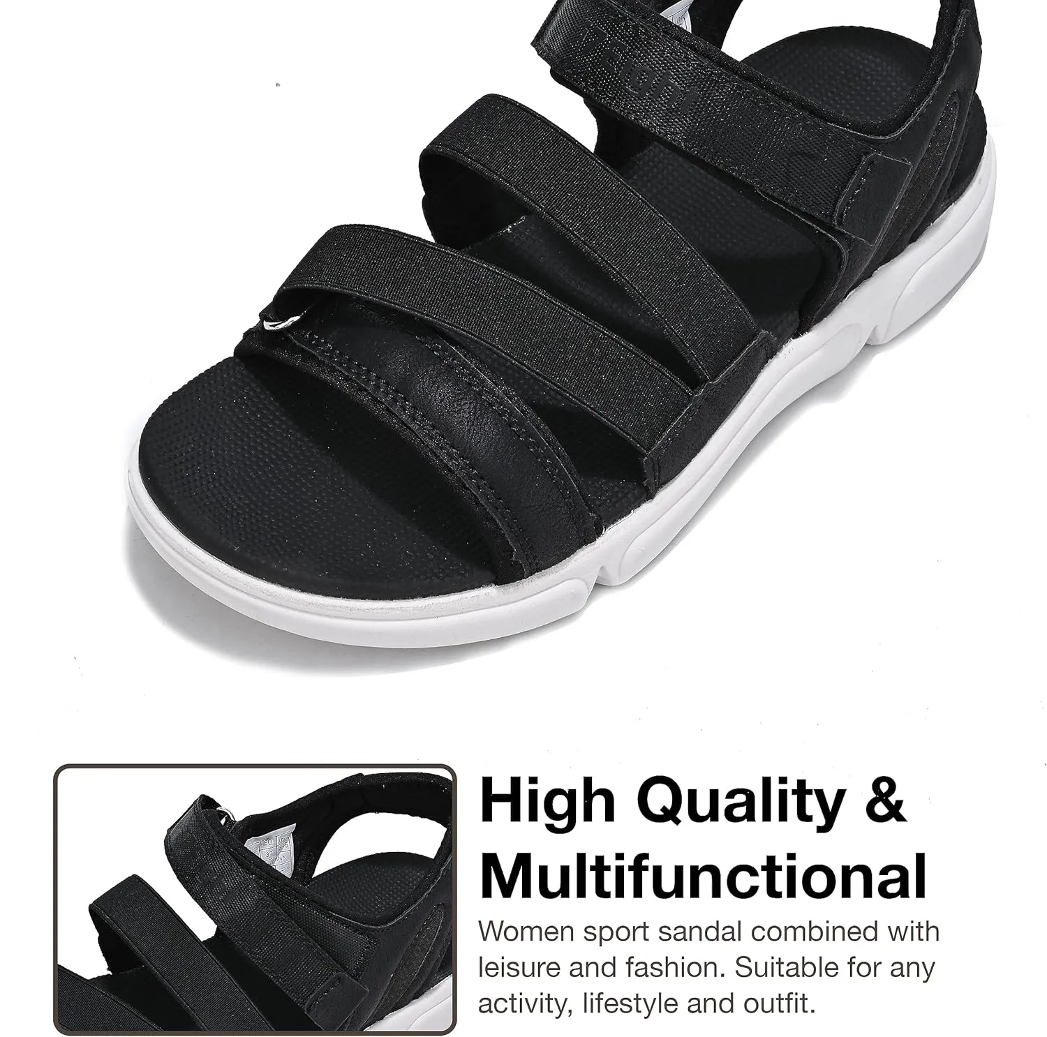 i78 Women’s Sandals LightWeight Comfort Soft Cushioning Footbed Sports Athletic Casual for Outdoor Walking Hiking