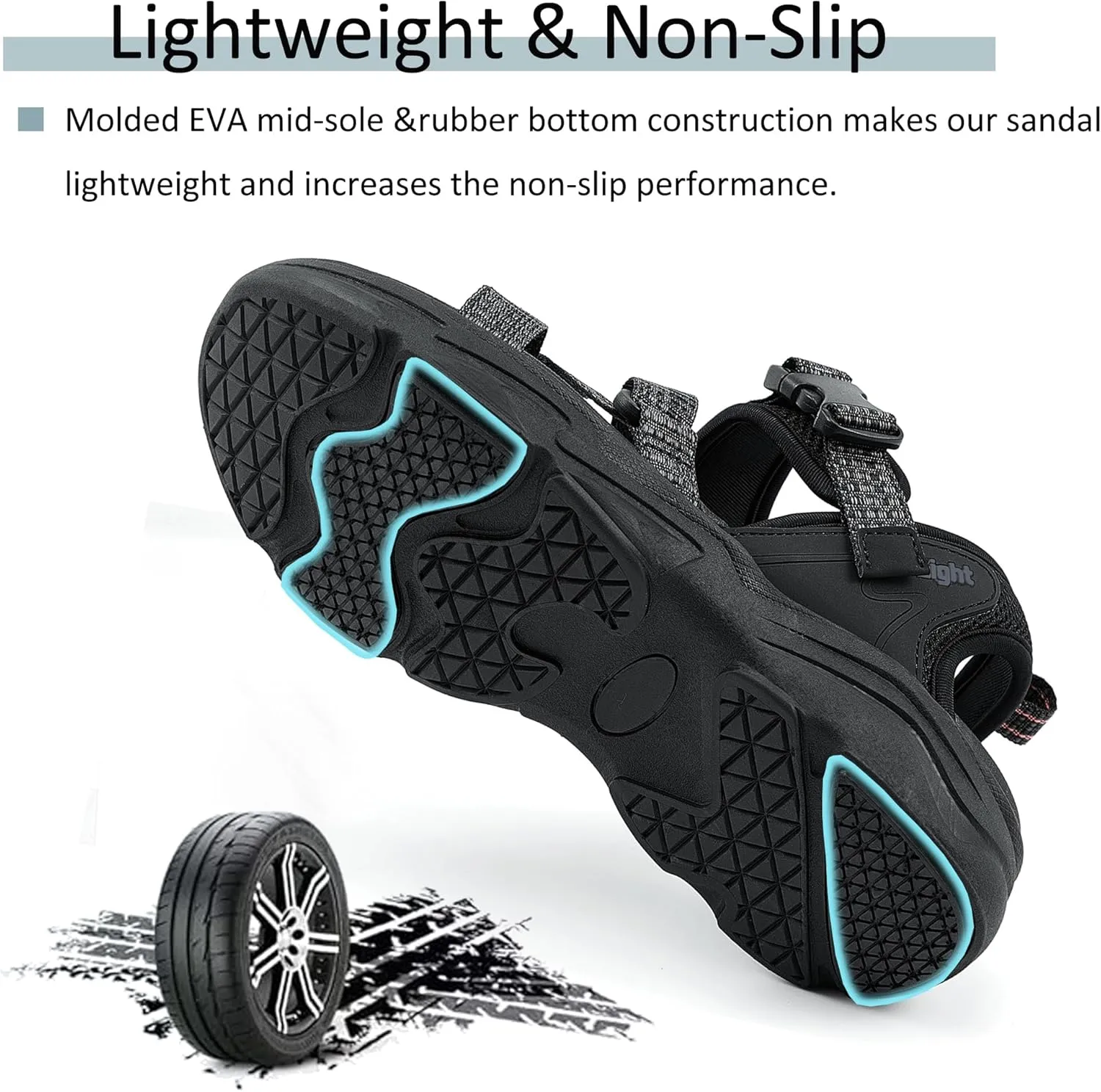 i78 Women’s Sandals LightWeight Comfort Soft Cushioning Footbed Sports Athletic Casual for Outdoor Walking Hiking