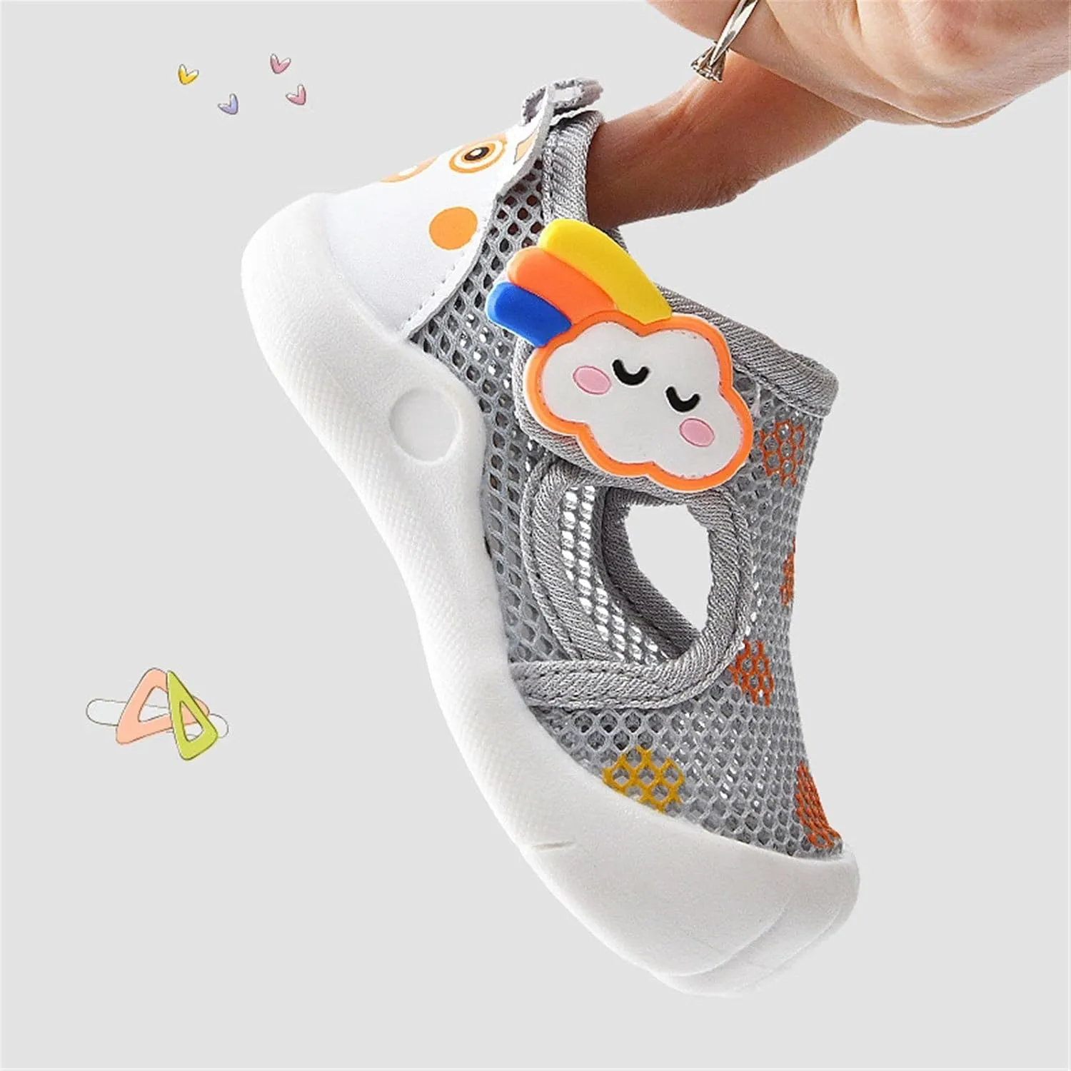 Infant Toddler Girls Boys Shoes Sandals Flat Bottom Non Slip Half Open Toe Slip Summer Breathable Baby Girl Dress