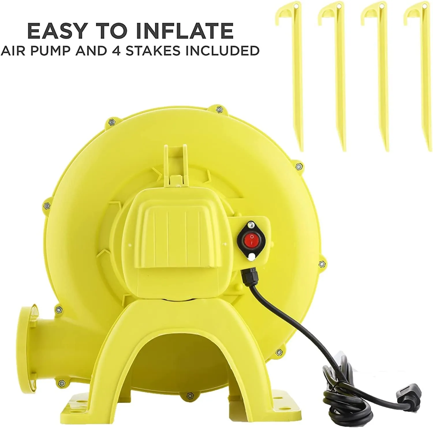 Inflatable Water Slides Park, Inflatable Bounce House Water Slides for Kids - Climbing Wall, 2 Slides, Splash & Trampoline Area – Easy to Set Up & Inflate with 580 W Blower