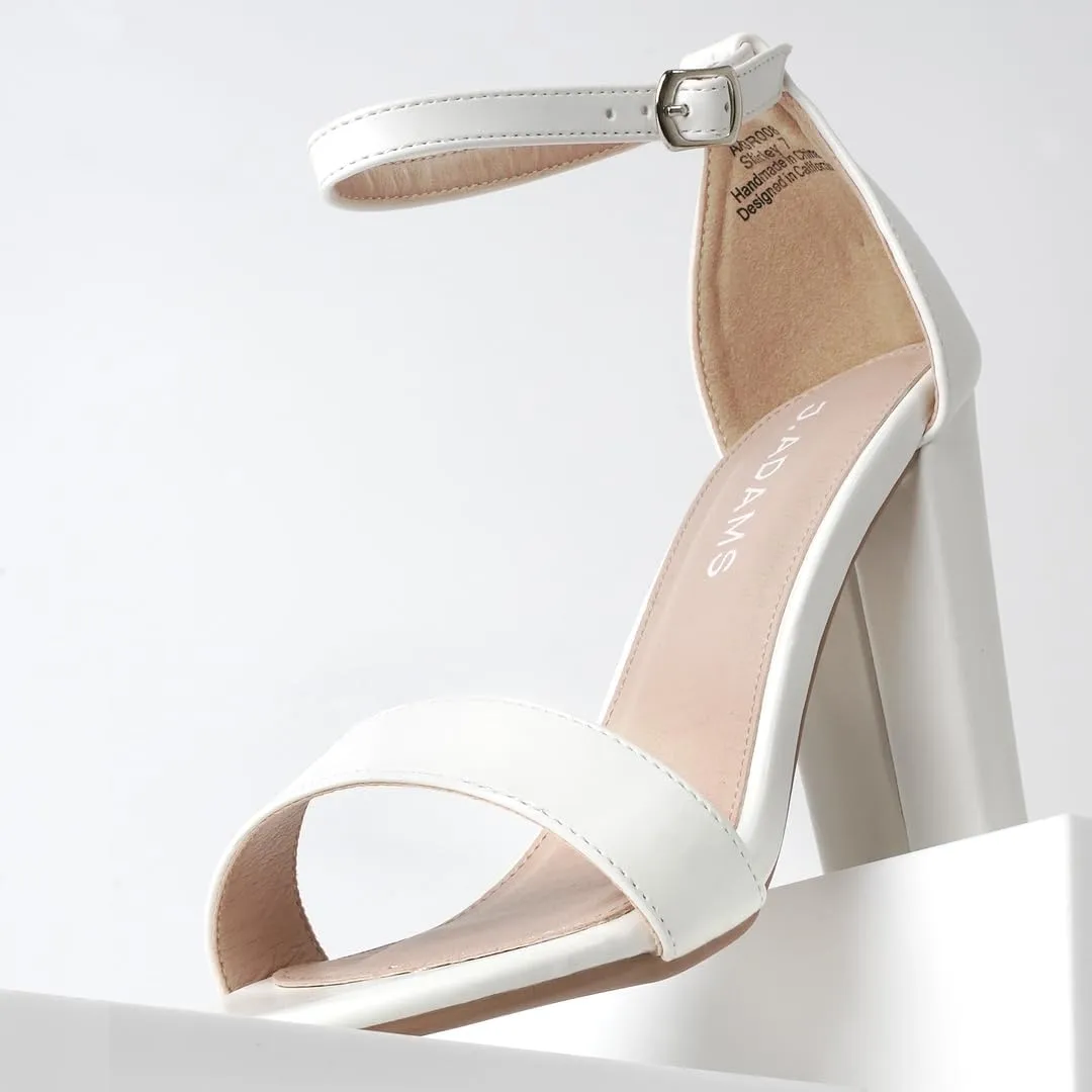 J. Adams Shirley Heels for Women - Ankle Strap High Heel Dressy Sandals