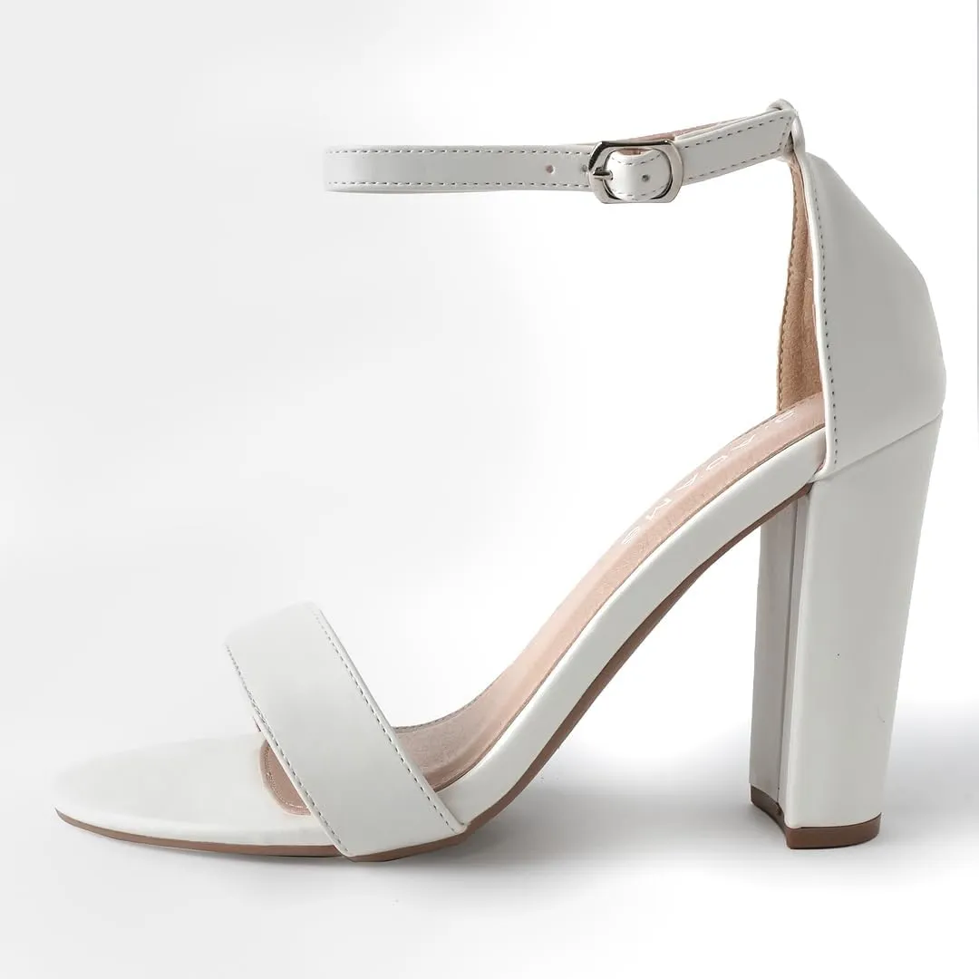 J. Adams Shirley Heels for Women - Ankle Strap High Heel Dressy Sandals