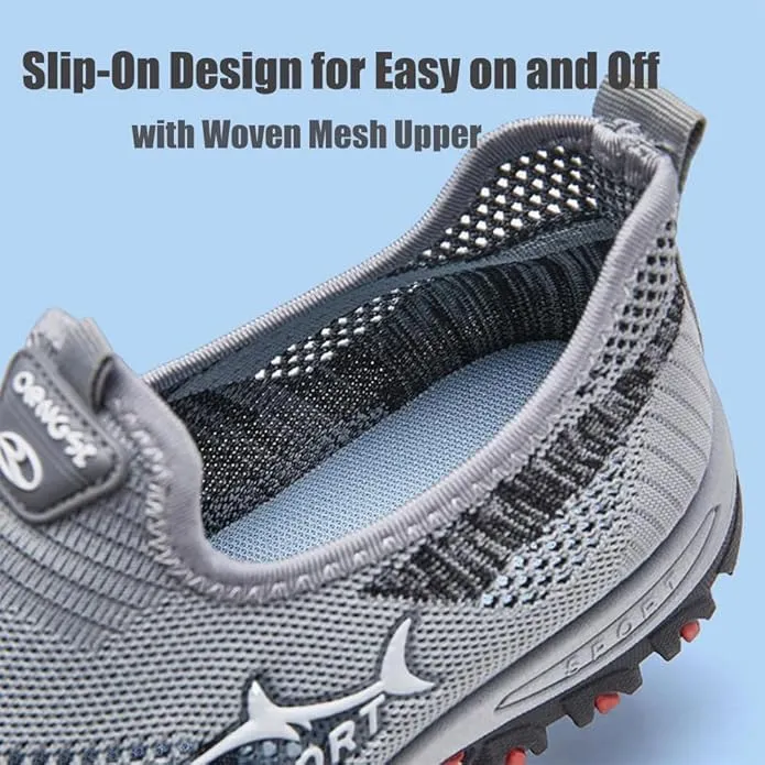 Jarv Cooling Comfort Sneaker, Atlacoast Breathable Soft Bottom Anti-Slip Slip On Walking Shoes for Walking Casual Wear