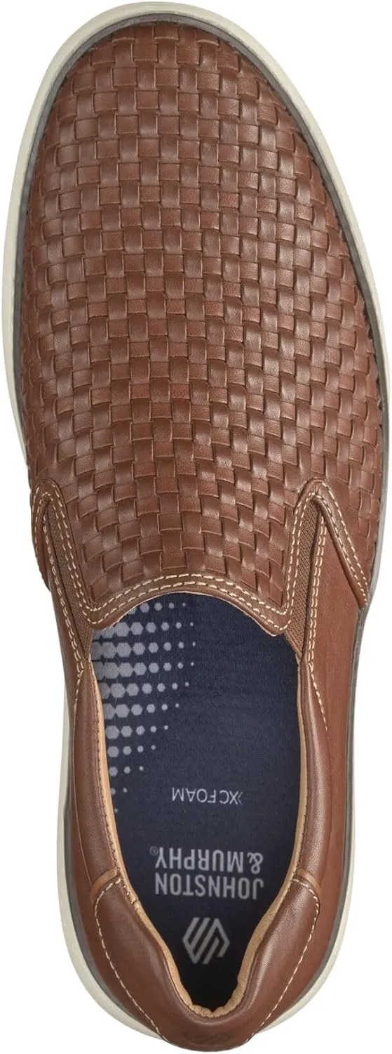 Johnston & Murphy Men's McGuffey Woven Slip-On Shoe | Classic Lightweight Sneaker