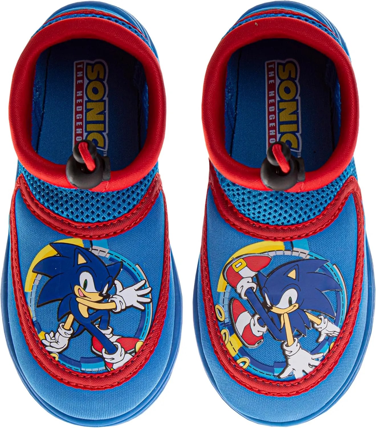 Josmo Kids Sonic Water Shoes for Boys - Pool Aqua Socks Slip On Quick Dry (5-10 Toddlers / 11-12 Little Kids)