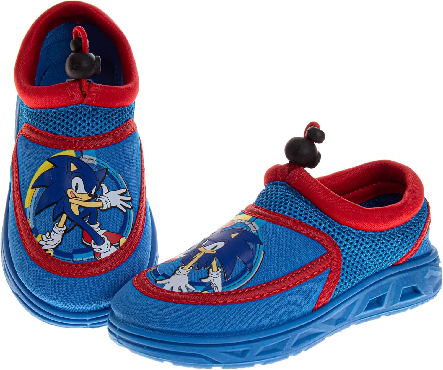 Josmo Kids Sonic Water Shoes for Boys - Pool Aqua Socks Slip On Quick Dry (5-10 Toddlers / 11-12 Little Kids)