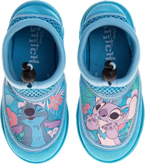 Josmo Kids Stitch Water Shoes for Girls - Pool Aqua Socks Slip On Quick Dry (5-10 Toddlers / 11-12 Little Kids)