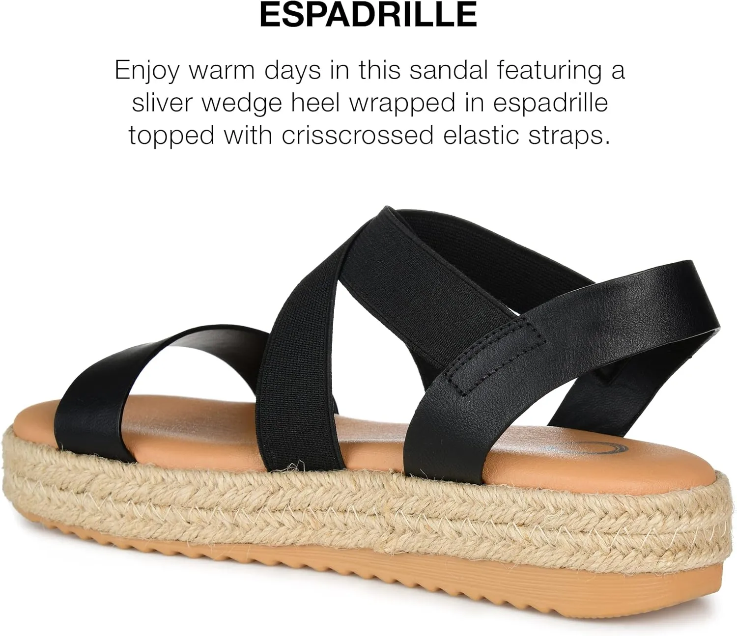 Journee Collection Women's Caroline Wedge Sandal