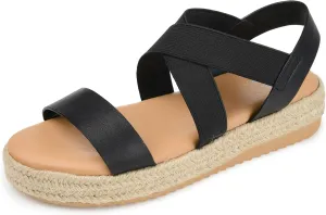 Journee Collection Women's Caroline Wedge Sandal