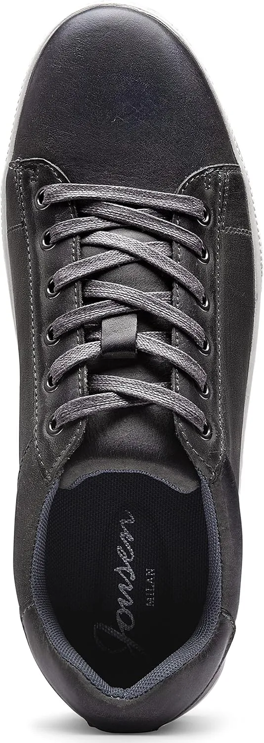 Jousen Men' s Casual Shoes Leather Dress Sneakers Business Casual Shoes for Men Breathable Fashion Sneakers