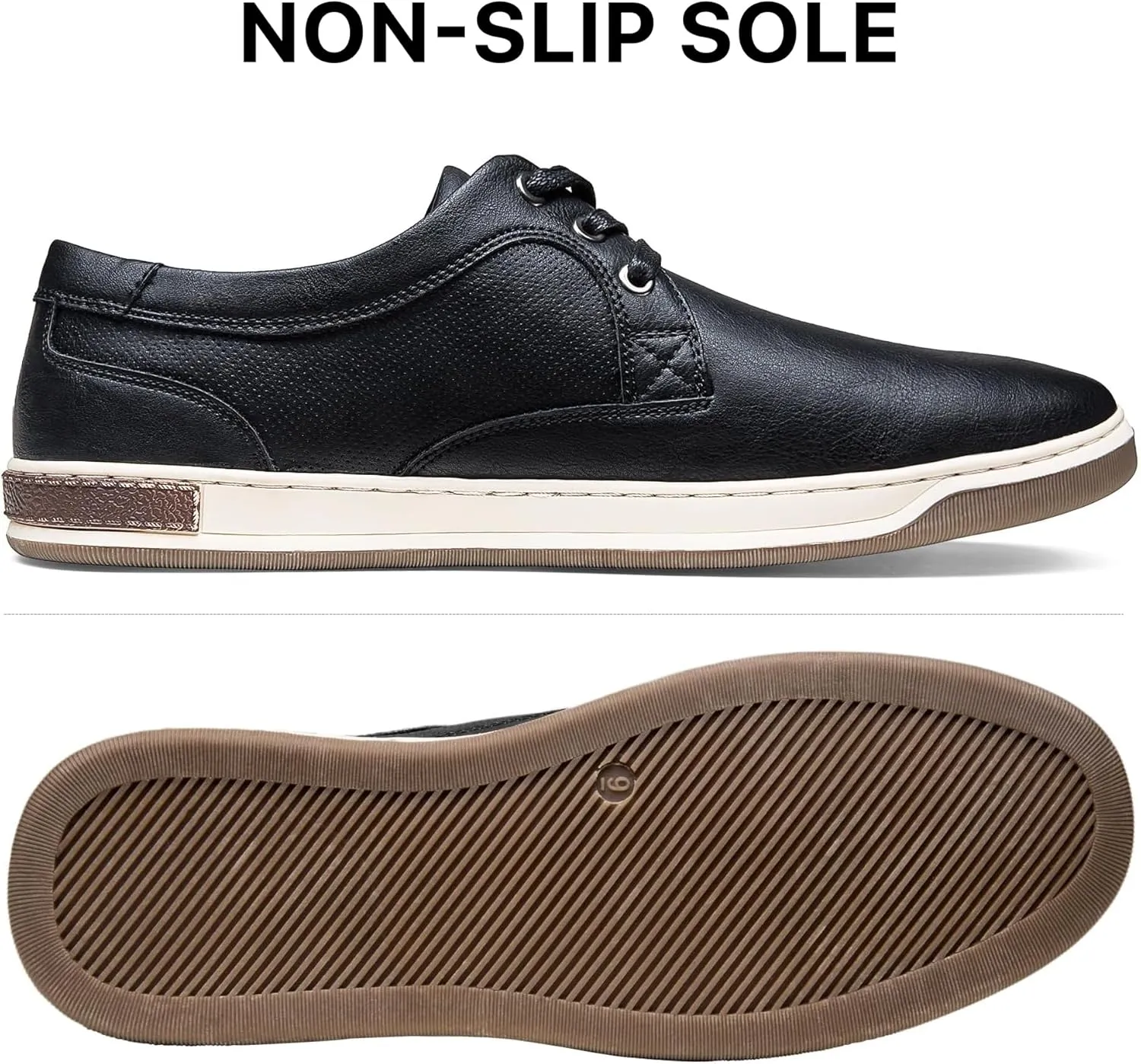 Jousen Men's Fashion Sneakers Classic Retro Casual Shoes for Men Breathable Business Dress Sneaker