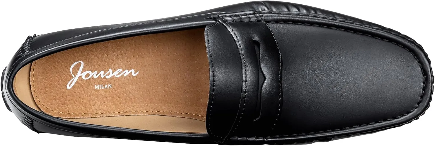 Jousen Men's Loafers Casual Slip On Shoes Soft Penny Loafers for Men Lightweight Driving Boat Shoes