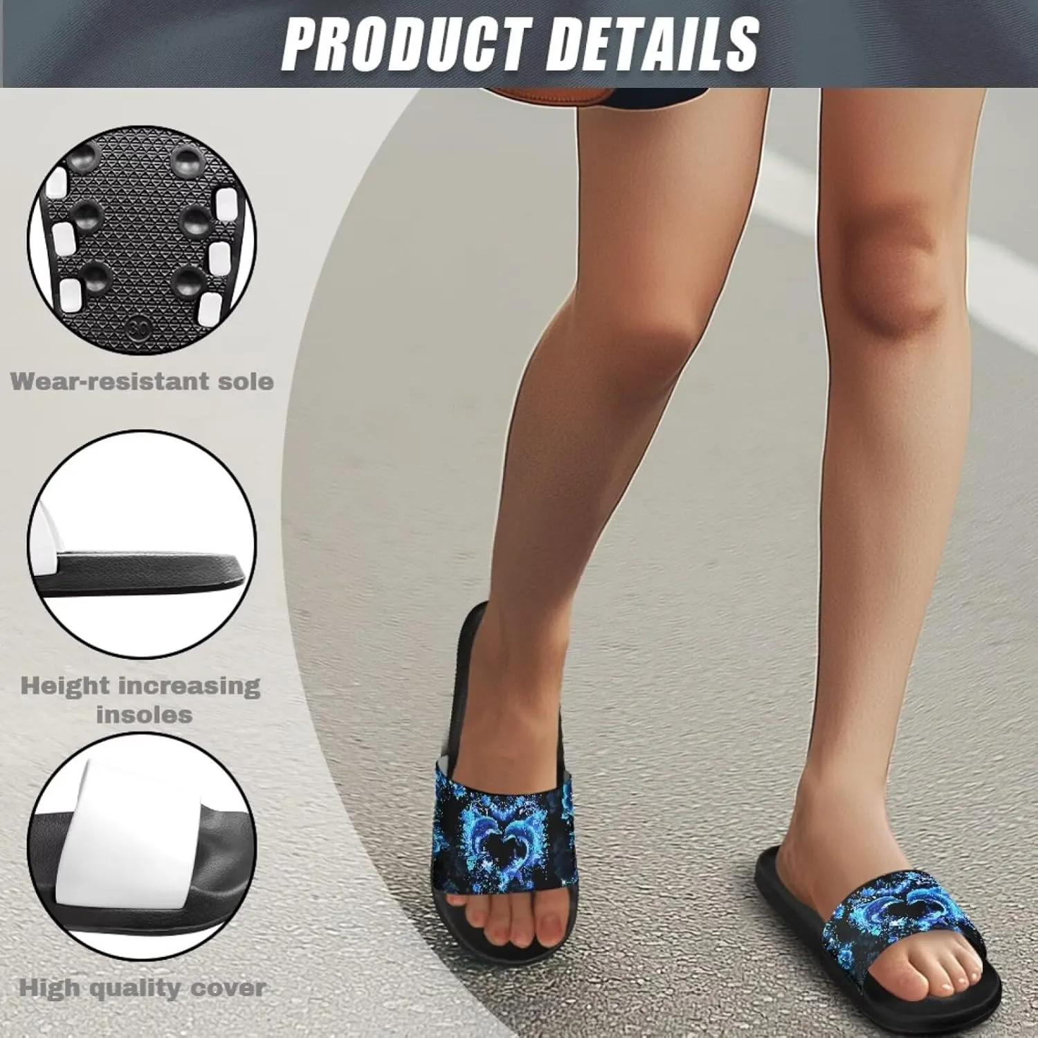 JoyLamoria Animal Design Sandals House Slides Women Cloud Slippers Soft Cushioned Non-Slip Summer Beach Pool Indoor Outdoor Lightweight Cozy