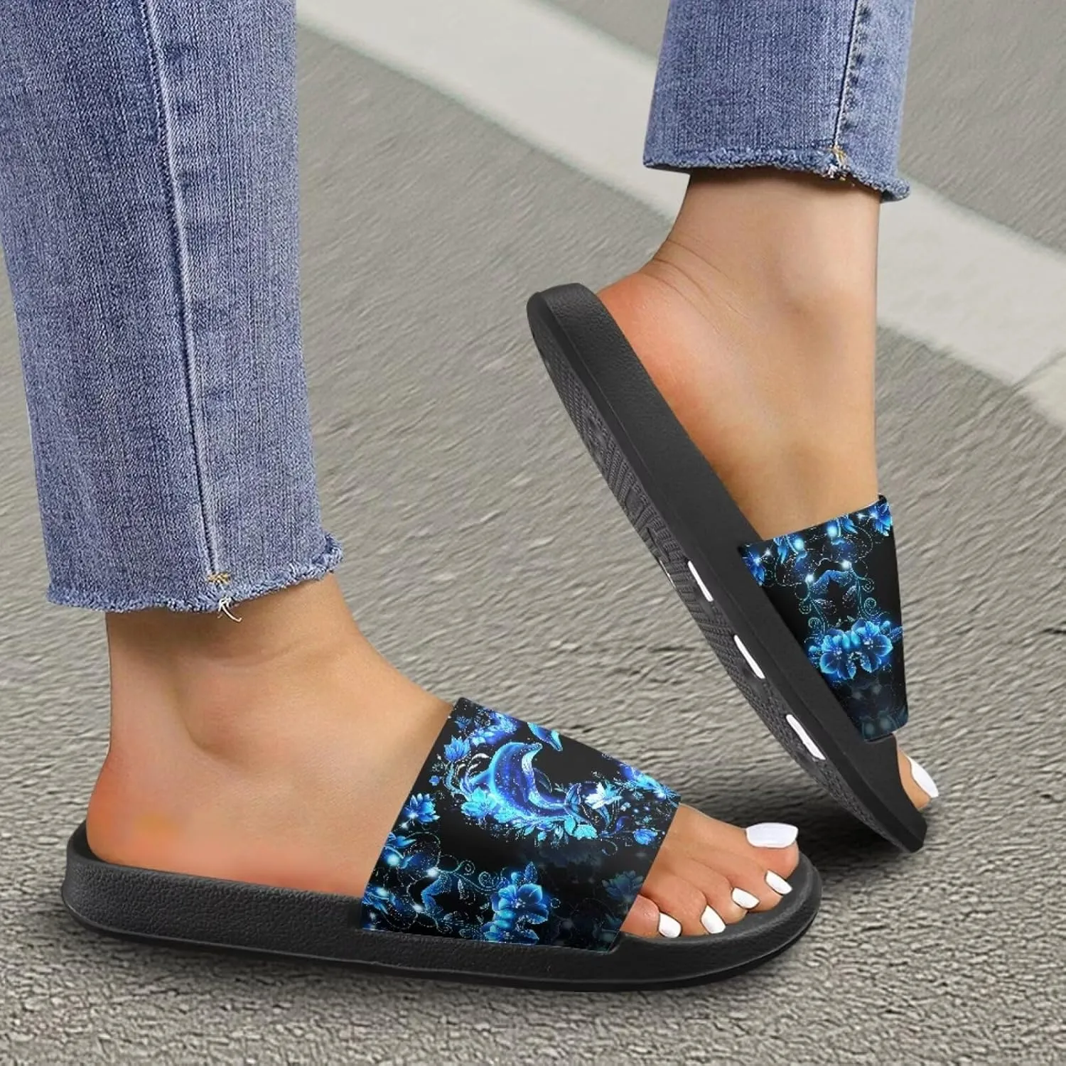 JoyLamoria Animal Design Sandals House Slides Women Cloud Slippers Soft Cushioned Non-Slip Summer Beach Pool Indoor Outdoor Lightweight Cozy
