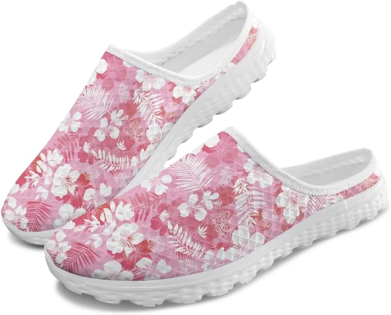 JoyLamoria Animal Pattern House Womens Shoes Mule Flower Lightweight Clog Fashion Comfortable Walking Backless Sport Sneakers